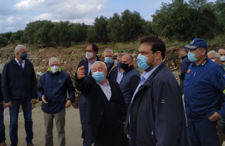 Κυβερνητικό κλιμάκιο στο Ρέθυμνο για τις καταστροφές από την κακοκαιρία