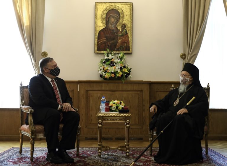 Στην Τουρκία ο Μ. Πομπέο – Συνάντηση μόνο με τον Οικουμενικό Πατριάρχη