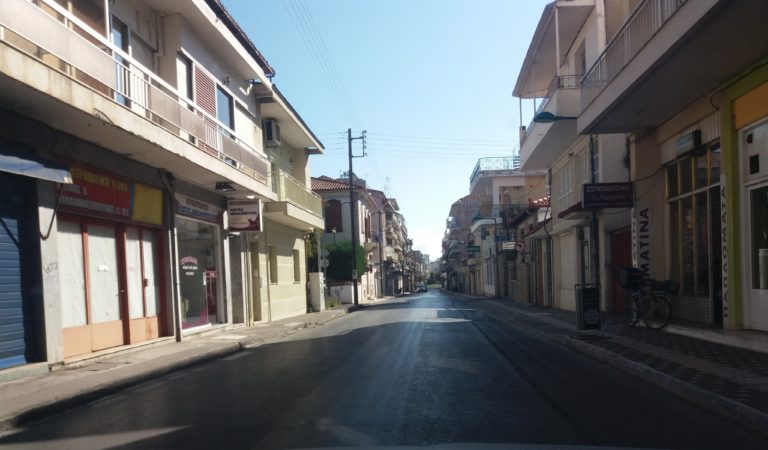 Ελάχιστη κίνηση λόγω covid – 19 στην Τρίπολη