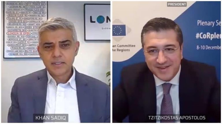 Τηλεδιάσκεψη Τζιτζικώστα-Sadiq Khan για την μετά-brexit εποχή