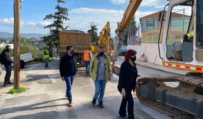 Αυτοψία σε έργα της ΔΕΥΑΧ στο Ακρωτήρι από το Δήμαρχο Χανίων