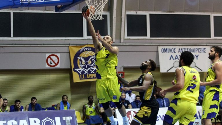 Το Λαύριο έβαλε “φρένο” με 78-70 στο σερί 21 νικών της ΑΕΚ