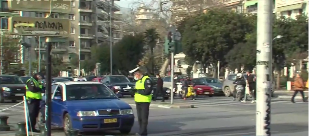 Αυξημένοι έλεγχοι στο κέντρο της Θεσσαλονίκης (video)