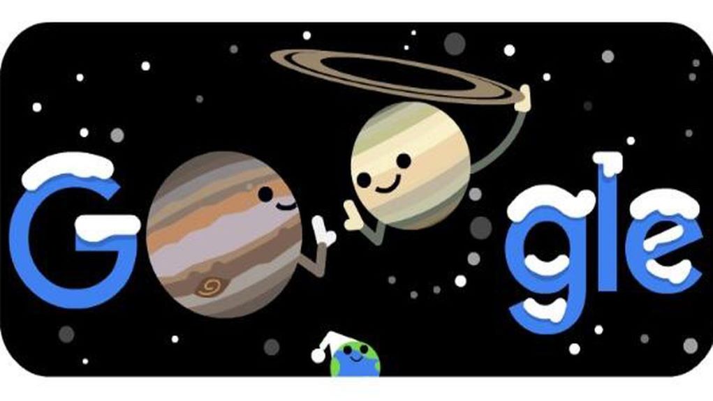 Η Google τιμά με Doodle την έναρξη του χειμώνα και τη σύζευξη Δία – Κρόνου