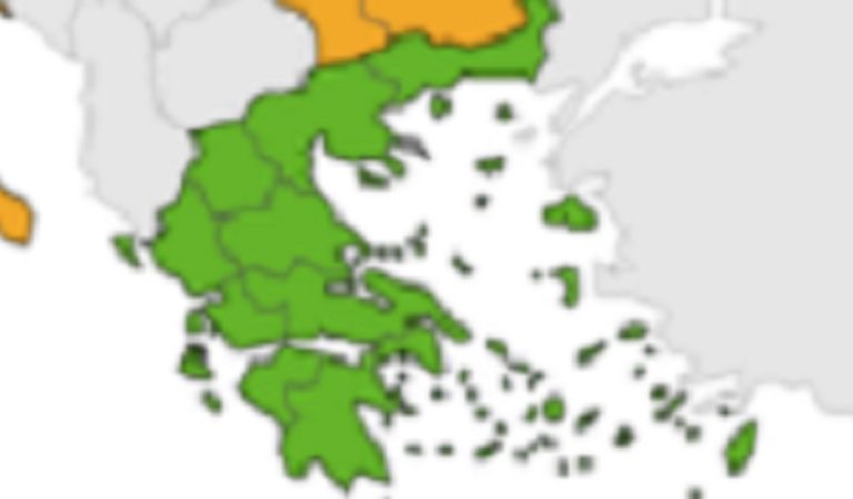 «Πράσινη» η Ελλάδα σε χάρτη του ECDC