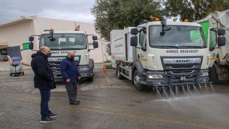 Νέα  μηχανήματα καθαριότητας στο δήμο Ηρακλείου