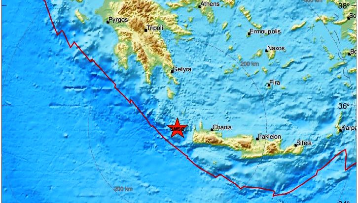 Σεισμική δόνηση ταρακούνησε την Κίσαμο