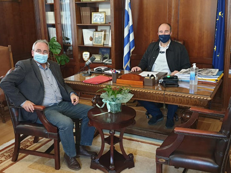 Συνάντηση Δημάρχου και Αντιπεριφερειάρχη για τα έργα του δήμου Νεμέας