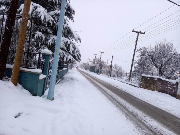 Συνεχίζει η έντονη χιονόπτωση στην Φλώρινας- Στους -15 βαθμούς έφτασε η θερμοκρασία (Φώτο -video)