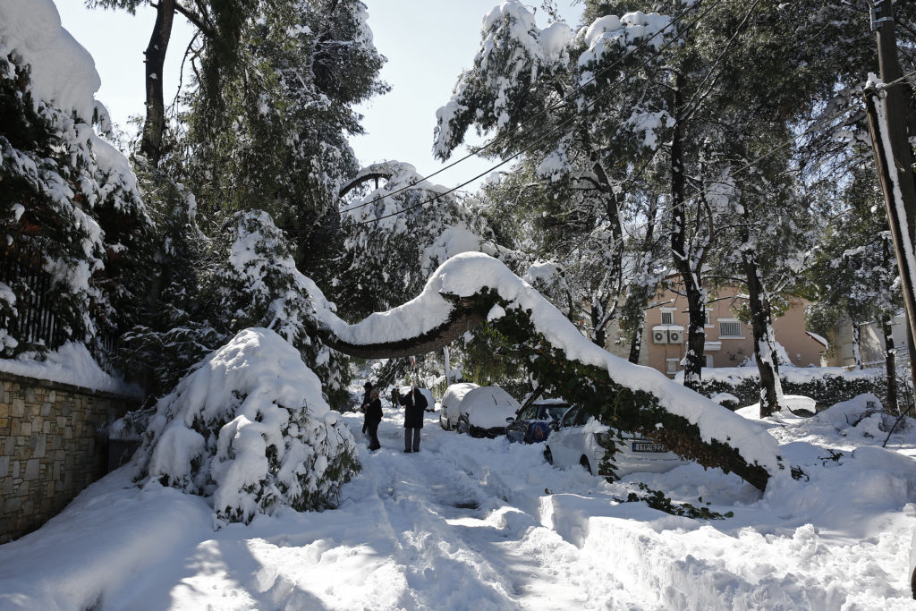ΕΜΥ: Μια από τις εντονότερες των τελευταίων 40 ετών η χιονόπτωση που έπληξε τη χώρα
