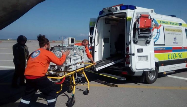 Αεροδιακομιδή 5 ασθενών από την Ρόδο στο Ηράκλειο – Ανάμεσα τους 2 νεογνά
