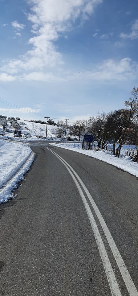 Φλώρινα: Με χειμερινά ελαστικά η κυκλοφορία στην Ε.Ο. Φλώρινας-Καστοριάς μέσω Βίγλας