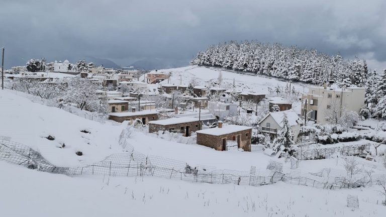 Κρήτη: Συνεχίζεται η χιονόπτωση – Σε ποιους δρόμους υπάρχουν προβλήματα