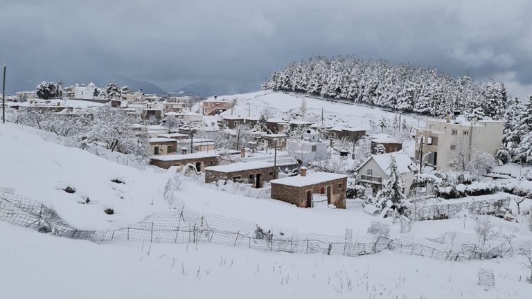 Κρήτη: Συνεχίζεται η χιονόπτωση – Σε ποιους δρόμους υπάρχουν προβλήματα