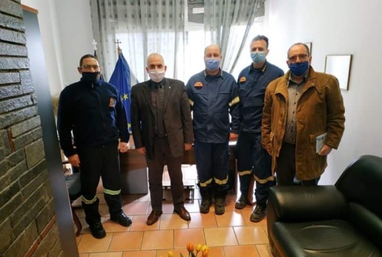 Κ.Μπούμπας: Επίσκεψη  στην Πυροσβεστική Σερρών