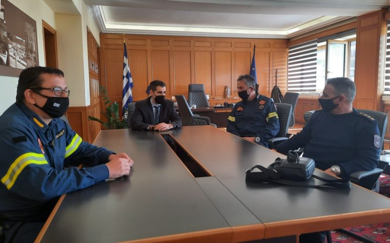 Συνάντηση Αντιπεριφερειάρχη Π.Ε. Ηλείας με την ηγεσία Πυροσβεστικής Δυτ. Ελλάδας