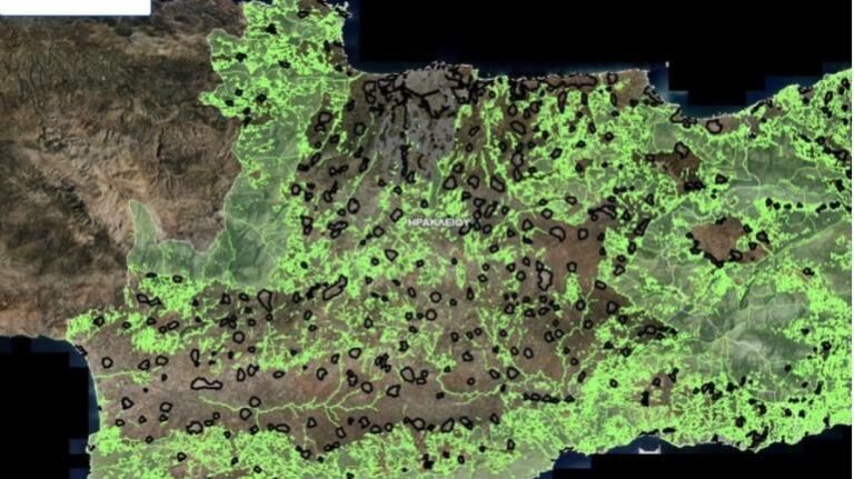 Αναρτήθηκε ο δασικός χάρτης Ηρακλείου