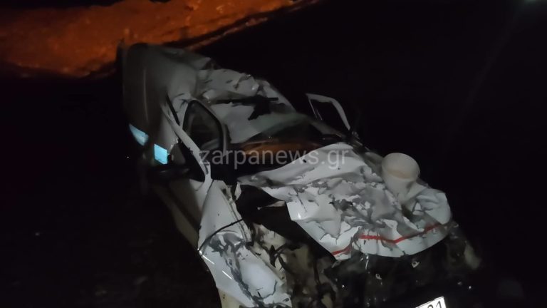 Χανιά: Αυτοκίνητο έπεσε από τη γέφυρα του Ταυρωνίτη – σώος ο οδηγός