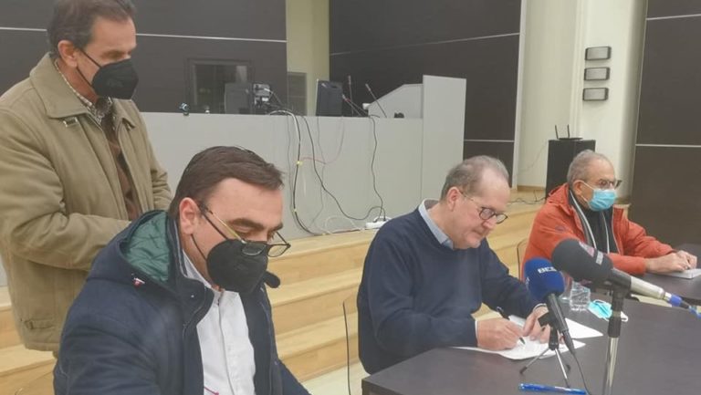 Συμβάσεις έργων υπέγραψε ο Π. Νίκας στη Σπάρτη