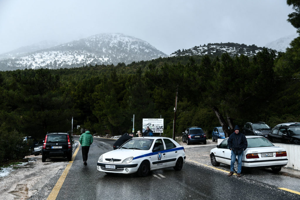 Διακοπή κυκλοφορίας σε τμήμα της Λεωφόρου Πάρνηθος
