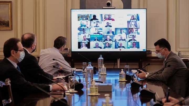 Συνεδρίαση, μέσω τηλεδιάσκεψης, της ΚΟ της ΝΔ υπό τον πρωθυπουργό