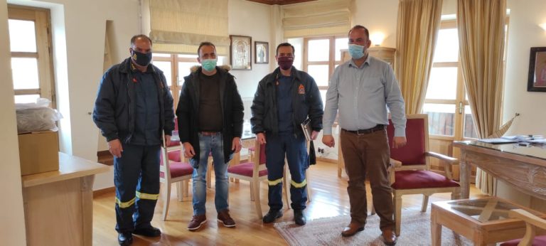 Συνάντηση Δημάρχου Γορτυνίας με το διοικητή της Πυροσβεστικής Υπηρεσίας Αρκαδίας