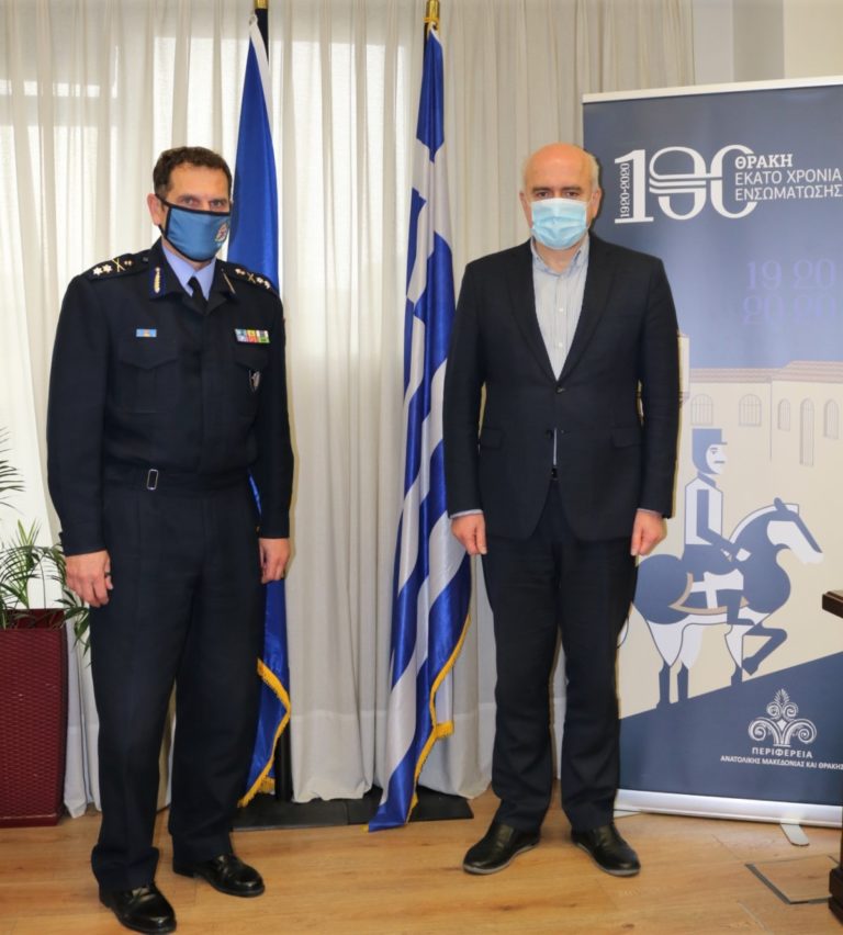 Κομοτηνή: Επίσκεψη στον Περιφερειάρχη ΑΜΘ του νέου Συντονιστή Επιχειρήσεων Πυροσβεστικού Σώματος Β. Ελλάδος