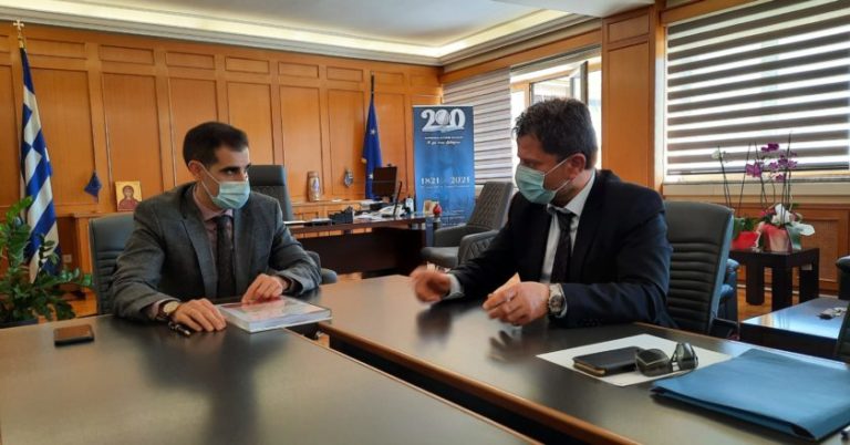 Ηλεία: Συνάντηση Αντιπεριφερειάρχη Π.Ε Ηλείας με τον Αντιπρόεδρο του Τμ. Μουσειολογίας