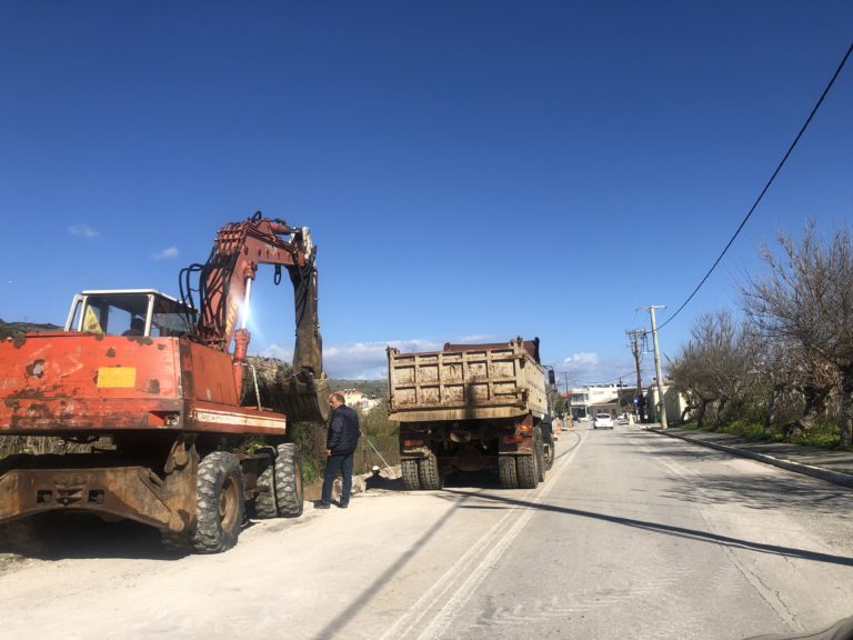 Αντιπλημμυρικά έργα στην Κοινότητα Κολυμβαρίου του Δήμου Πλατανιά