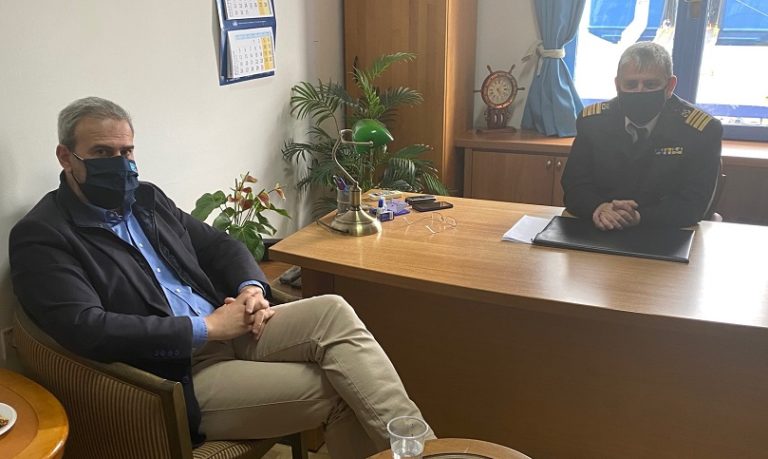 Επίσκεψη Γενικού Γραμματέα του ΕΟΤ Δ. Φραγκάκη στο Κεντρικό Λιμεναρχείο Χανίων