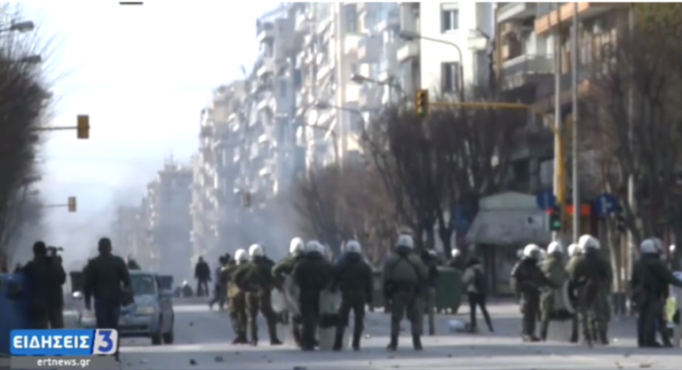 Θεσσαλονίκη: Επεισόδια στην πορεία στο κέντρο της πόλης (video)