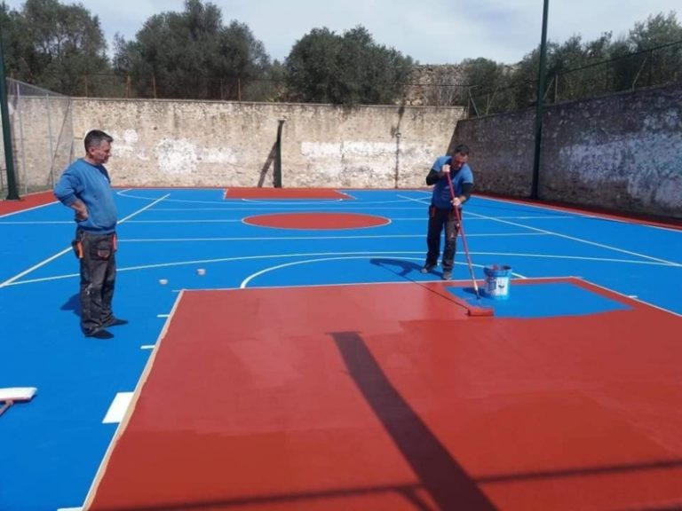 Ανακαίνιση γηπέδου μπάσκετ στο ΔΑΚ Σπάρτης