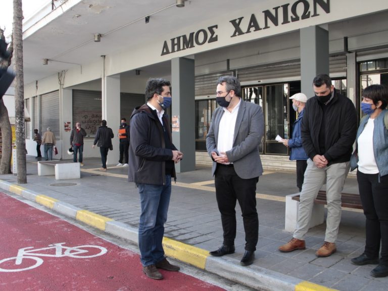 Ικανοποίηση του Γενικού Γραμματέα του Υ.Π.ΕΝ. για τους νέους ποδηλατόδρομους στον Δήμο Χανίων