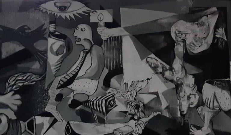 Μια νέα Guernica ζωγράφισαν φοιτητές της Καλών Τεχνών του Α.Π.Θ.