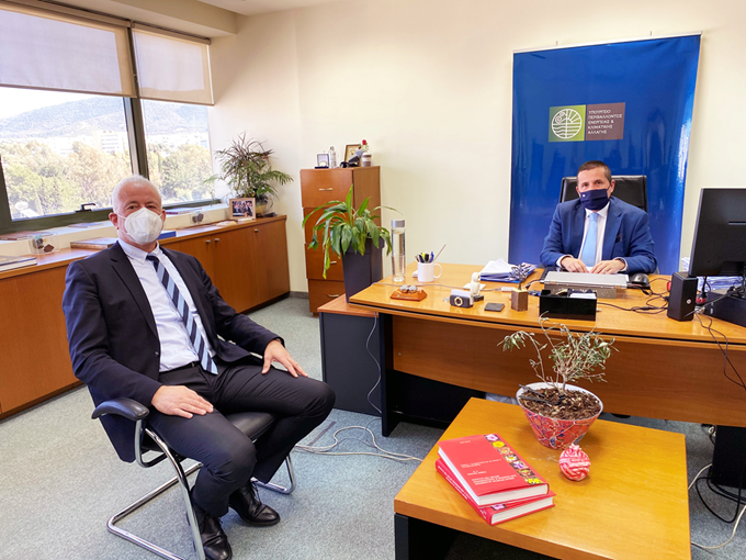 Με το Γ. Γ. Φυσικού Περιβάλλοντος συναντήθηκε ο Πρόεδρος του ΟΑΚ