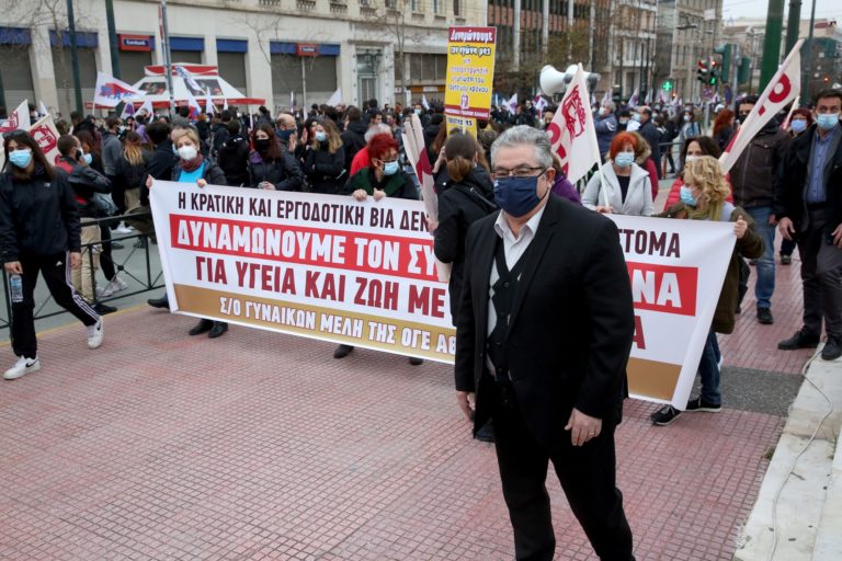 Δ. Κουτσούμπας: Τα καλυμμένα στόματα πίσω από τις μάσκες έχουνε φωνή