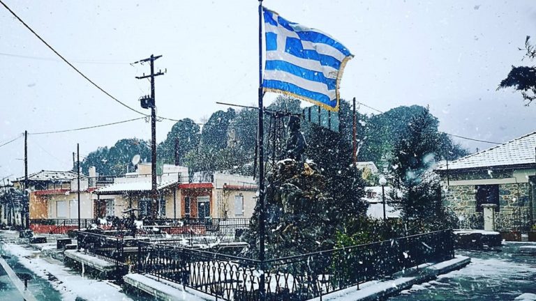 Κρήτη: Χιονοπτώσεις χωρίς προβλήματα – Τσουχτερό κρύο τις επόμενες ημέρες