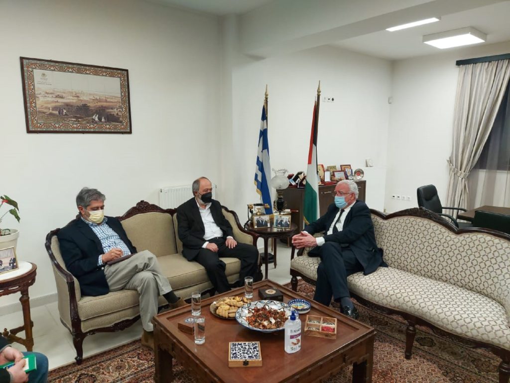 Συνάντηση αντιπροσωπεία του ΚΚΕ με τον Παλαιστίνιο υπ. Εξωτερικών