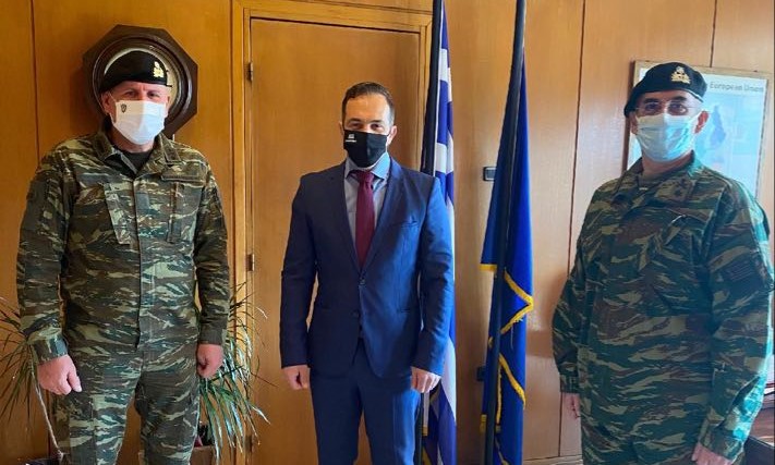 Κομοτηνή: Στον Αντιπεριφερειάρχη ΠΕ Ροδόπης ο νέος και ο πρώην Διοικητής της ΧΧΙ Ταξιαρχίας Ιππικού «Πίνδος»