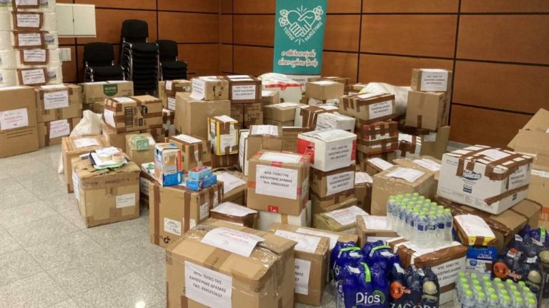 Δράμα: Αποστολή 137 πακέτων με ανθρωπιστική βοήθεια στους σεισμόπληκτους