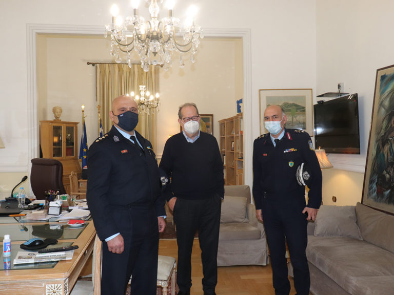Ο νέος αστυνομικός διευθυντής Αρκαδίας στον Περιφερειάρχη Πελοποννήσου