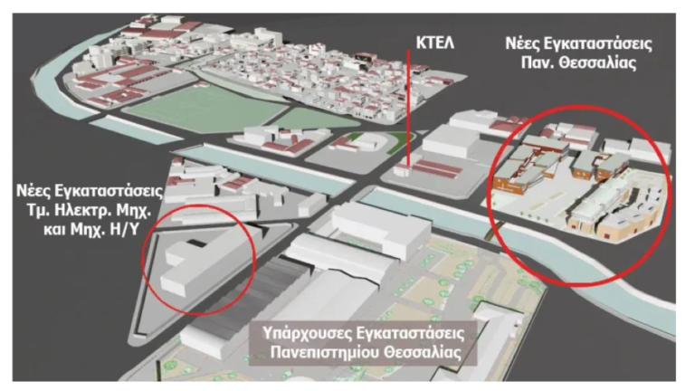 Σε εξέλιξη  ο διαγωνισμός για τις νέες εγκαταστάσεις του Πανεπιστημίου Θεσσαλίας