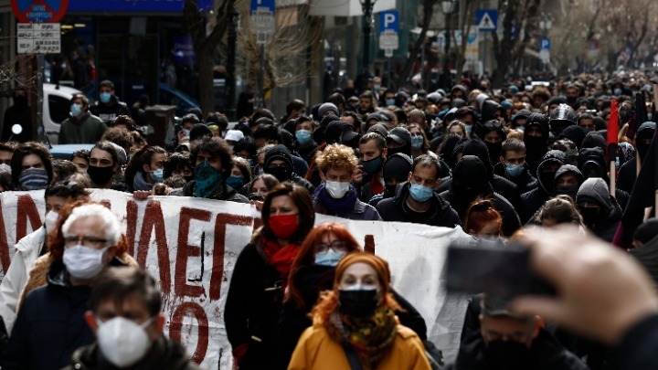 Θεσσαλονίκη: Ολοκληρώθηκε η πορεία διαμαρτυρίας των φοιτητών