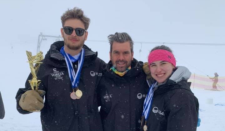 Πανελλήνιο πρωτάθλημα αλπικού σκι: Ένα χρυσό κι έξι χάλκινα από τον Χρήστο και τη Φανή Μαρμαρέλλη