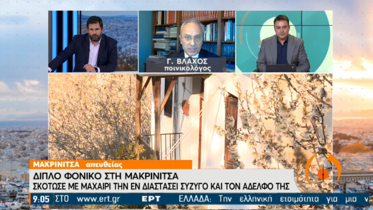 Γ. Βλάχος: Οι αστοχίες που οδηγήσαν στο διπλό φονικό στη Μακρινίτσα (video)