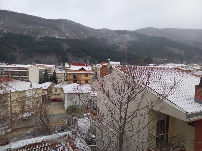 Ανοιξιάτικη χιονόπτωση στη Φλώρινα