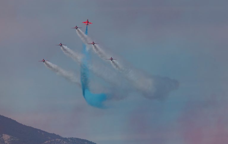 Εντυπωσιακές εικόνες των «RED ARROWS» στην Τανάγρα