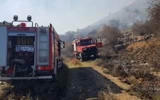 Σάμος: Έσβησε η φωτιά πριν προλάβει να πάρει μεγάλες διαστάσεις