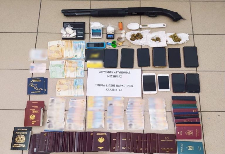 Καλαμάτα: Εξάρθρωση σπείρας που διακινούσε ναρκωτικά και έγγραφα αλλοδαπών