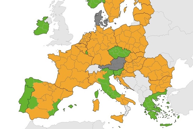 ECDC: Στο «πράσινο» η Ελλάδα στον δείκτη θετικότητας